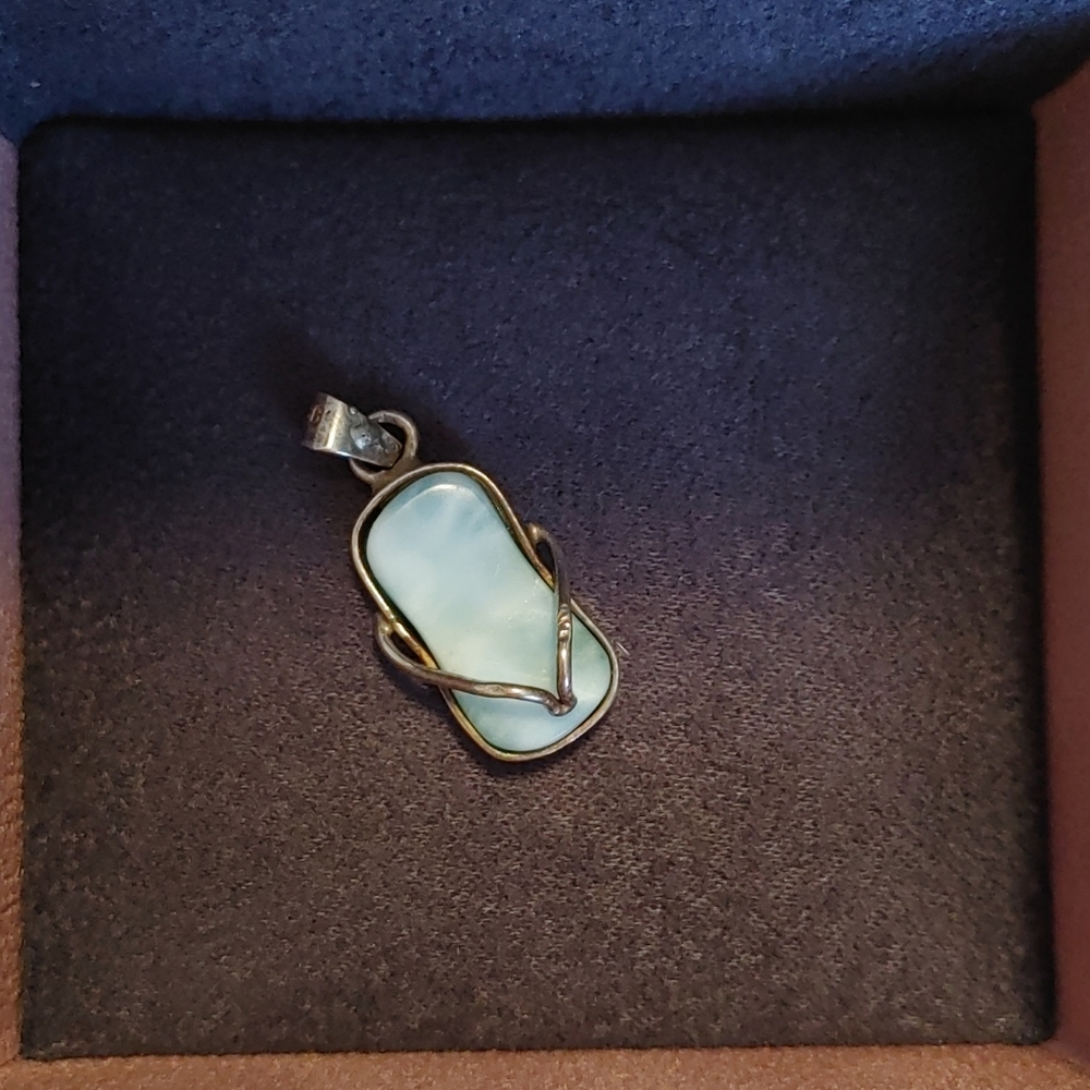 Larimar Sandal Pendant